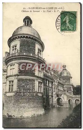 Ansichtskarte AK St Georges sur Loire Chateau de Serrant Le Pont