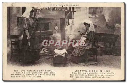 Cartes postales Folklore Costume Limousin Lou Peizn de Chan Nou