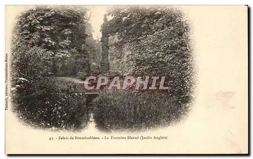 Cartes postales Palais de Fontainebleau La Fontaine Bleaud