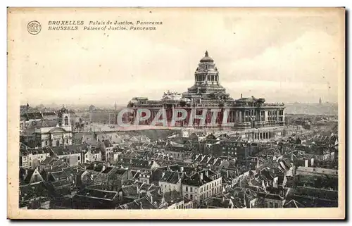 Cartes postales Bruxelles palais de Justice Panorama Brussels Palace of Justice panorama