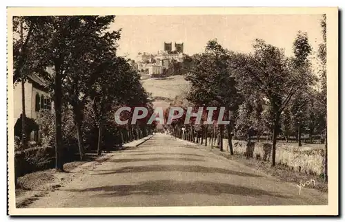 Cartes postales La Douce france Saint Flour La Ville de la route de Massiac