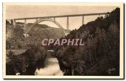 Ansichtskarte AK La Douce France Environs de Saint Flour La vallee de la Truyere et la viaduc du Garabit