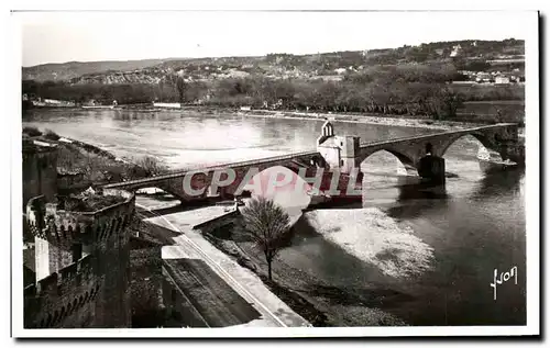 Ansichtskarte AK Avignon Le Pont st benezet vu du rocher du Dom