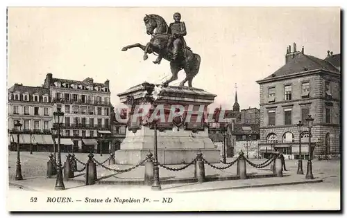 Cartes postales Rouen statue de Napoleon1er