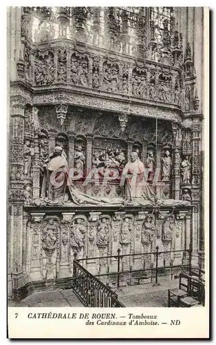 Ansichtskarte AK Cathedrale De Rouen Tombeaux des Cardinaux d&#39Amboise