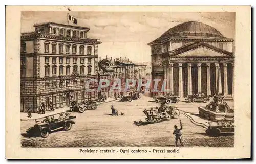 Cartes postales Roma piazza del pantheon roma