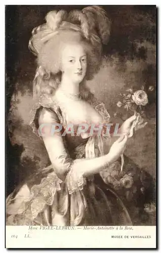 Ansichtskarte AK Mine Vigee Lebron Marie Antoinette a la Rose Musee De Versailles