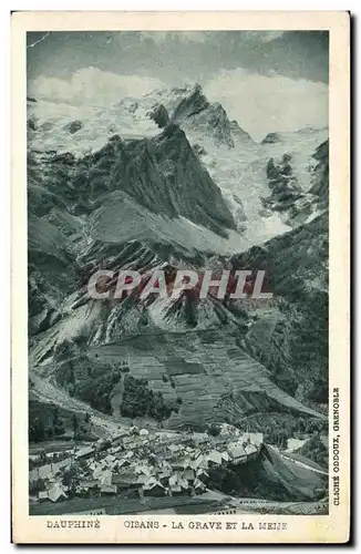 Cartes postales Dauphine Oisans la Grave Et La Meije