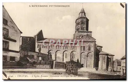 Cartes postales Orcival L&#39Eglise Romane