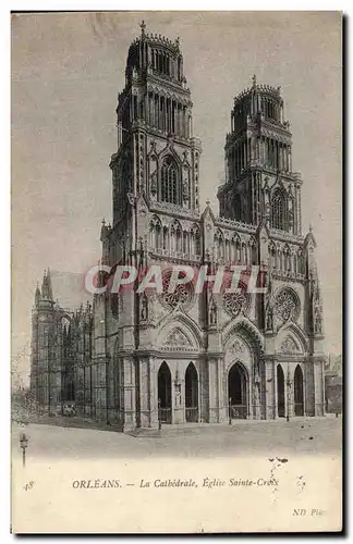 Cartes postales Orleans la Cathderale Eglise Sainte Croix