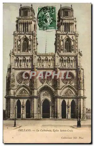 Cartes postales Orleans La Cathedrale Eglise Sainte Croix