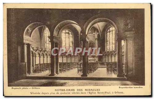 Cartes postales Notre Dame Des Miracles Eglise saint Paul Orleans