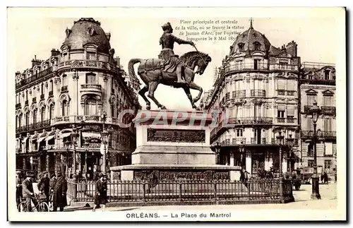 Cartes postales Orleans La Place du martroi Jeanne d&#39arc