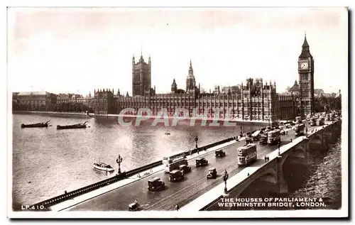 Cartes postales The House of Parliament Westminster Bridge London