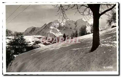 Cartes postales Le Mont Blanc vu de la Route de Megeve St Gervais les Bains