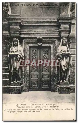 Ansichtskarte AK La Cryple Les Portes de Bronze par Elex Dome des Invalides Paris