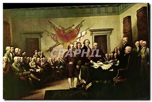 Ansichtskarte AK Declaration Of Independence Etats Unis