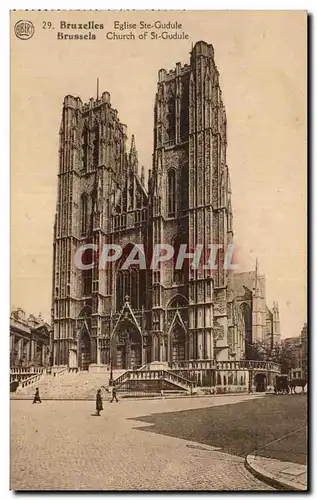 Ansichtskarte AK Bruxelles Eglise Ste Gudule Brussels Church of St Gudule