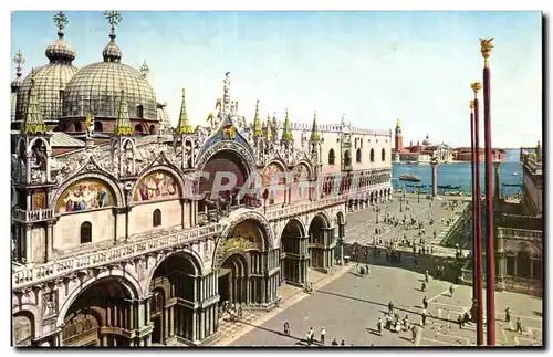 Ansichtskarte AK Venezia Basilica di S Marco Palazzo Ducale Isola S Giorgio