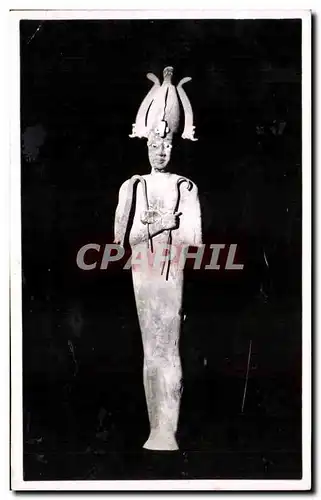 Ansichtskarte AK Le dieu osiris bois stucque et peint epoque ptolemaique Egypt Egypte