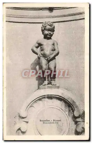 Cartes postales Bruxelles brussel manneken pis