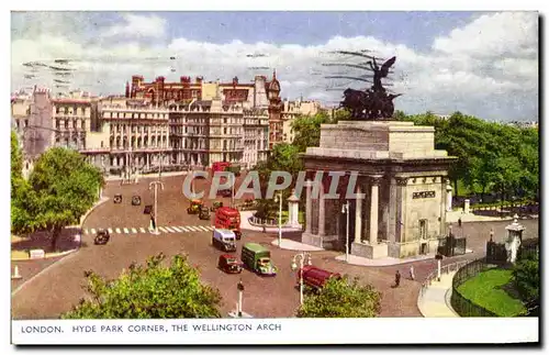 Cartes postales London Hyde Park Corner Thw Wellington Arch