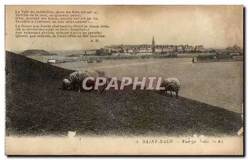 Ansichtskarte AK Saint Malo Vue Generale Moutons