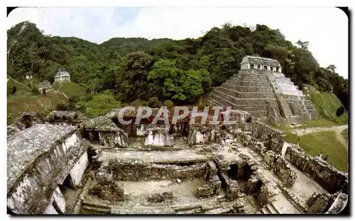 Ansichtskarte AK Zona Arqueologica de Palenque Chiapas vista desde El Observatotio Chiapas Mexico Mexique