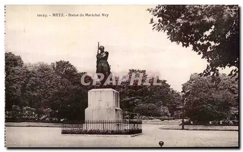 Cartes postales Metz statue du Marechal Ney