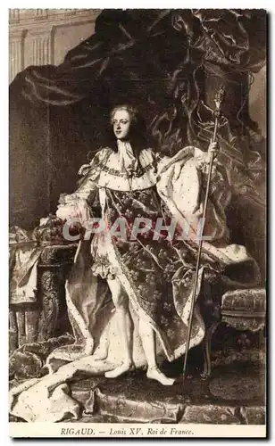 Ansichtskarte AK Rigaud Louis XV Roi de France