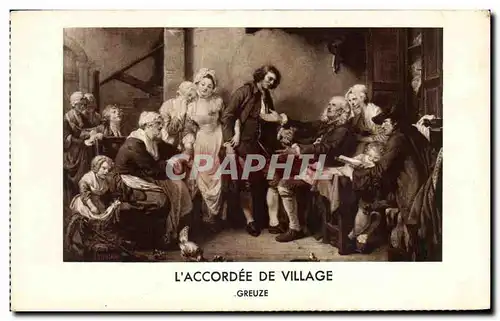 Cartes postales L&#39Accordee de Village Greuze