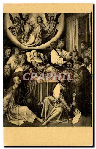 Cartes postales Van Der Goes (Hugo) La Mort de la Vierge Bruges Musee Communal des Maritres Angiens