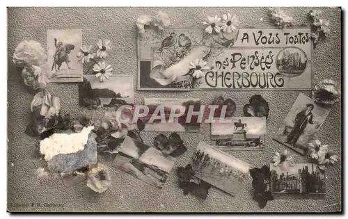 Ansichtskarte AK A Vous Toutes Une pensee de Cherbourg