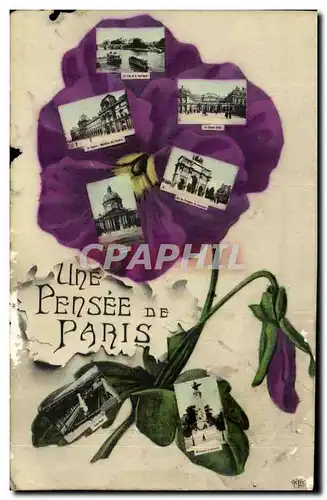 Cartes postales Une Pensee De Paris Fantaisie