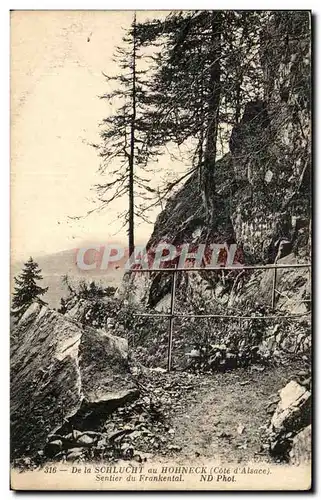 Cartes postales De la Sochlucht au Honeck Sentier du Frankental