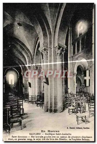 Ansichtskarte AK En Morvan Saulieu Basilique Saint Andoche