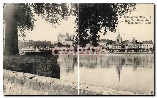 Ansichtskarte AK Saumur Vue Generale cote Nord Ouest