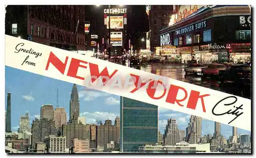 Cartes postales Greetings From New york