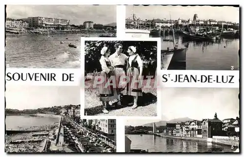 Cartes postales Souvenir De St Jean De Luz Folklore Costume