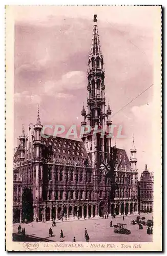Ansichtskarte AK Bruxelles Hotel de Ville Town Hall