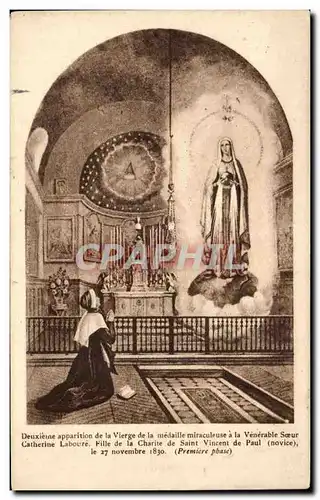 Ansichtskarte AK Deuxieme Apparition de la Vierge de la Medaille Miraculeuse a la Venerable Soeur Catherine Labou