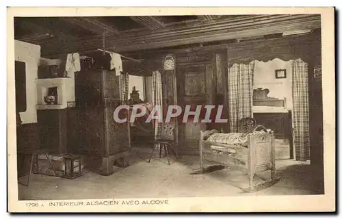 Cartes postales Interieur Alsacien Avec Alcove Saverne