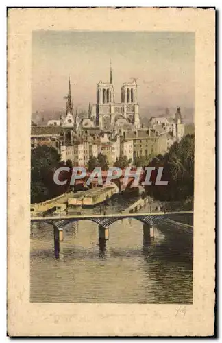 Cartes postales Paris Notre Dame Seine