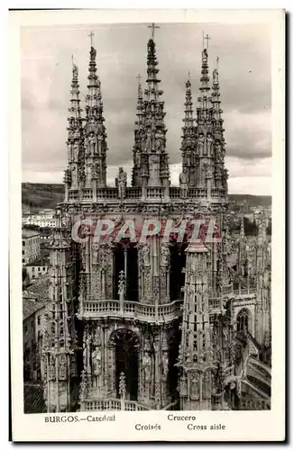 Cartes postales Burgos Catedral Crucero Croisee Cross aisle