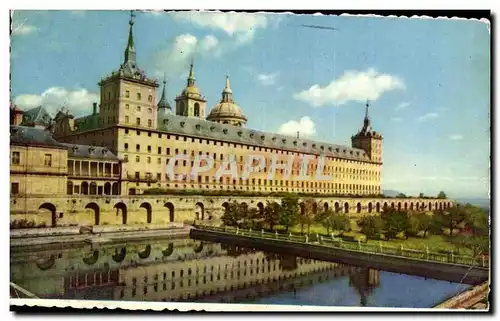 Ansichtskarte AK Monasterio de El Escorial Estanque de la Huerro