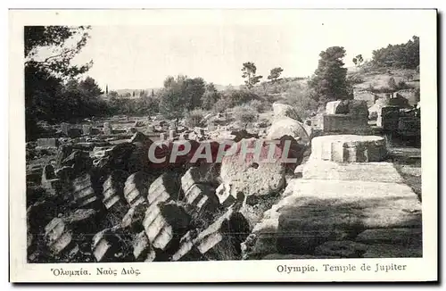 Ansichtskarte AK Olympie Temple de Jupiter Grece Greece