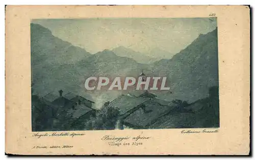 Cartes postales Village des Alpes