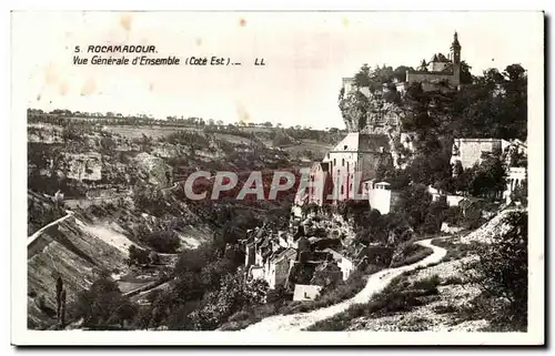Cartes postales Rocamadour Vue Generale d&#39Ensemble (cote Est)