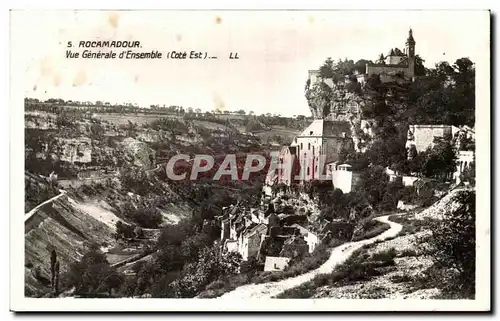 Cartes postales Rocamadour Vue Generale d'Ensemble (cote Est)