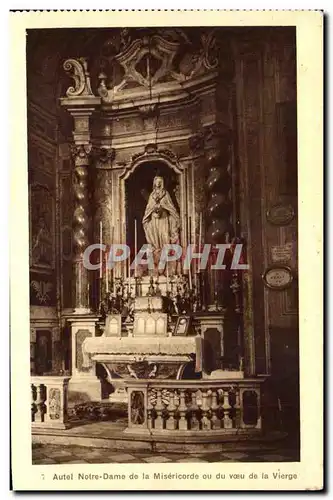 Cartes postales Autel Notre Dame de la Misericorde du voeu de la Vierge